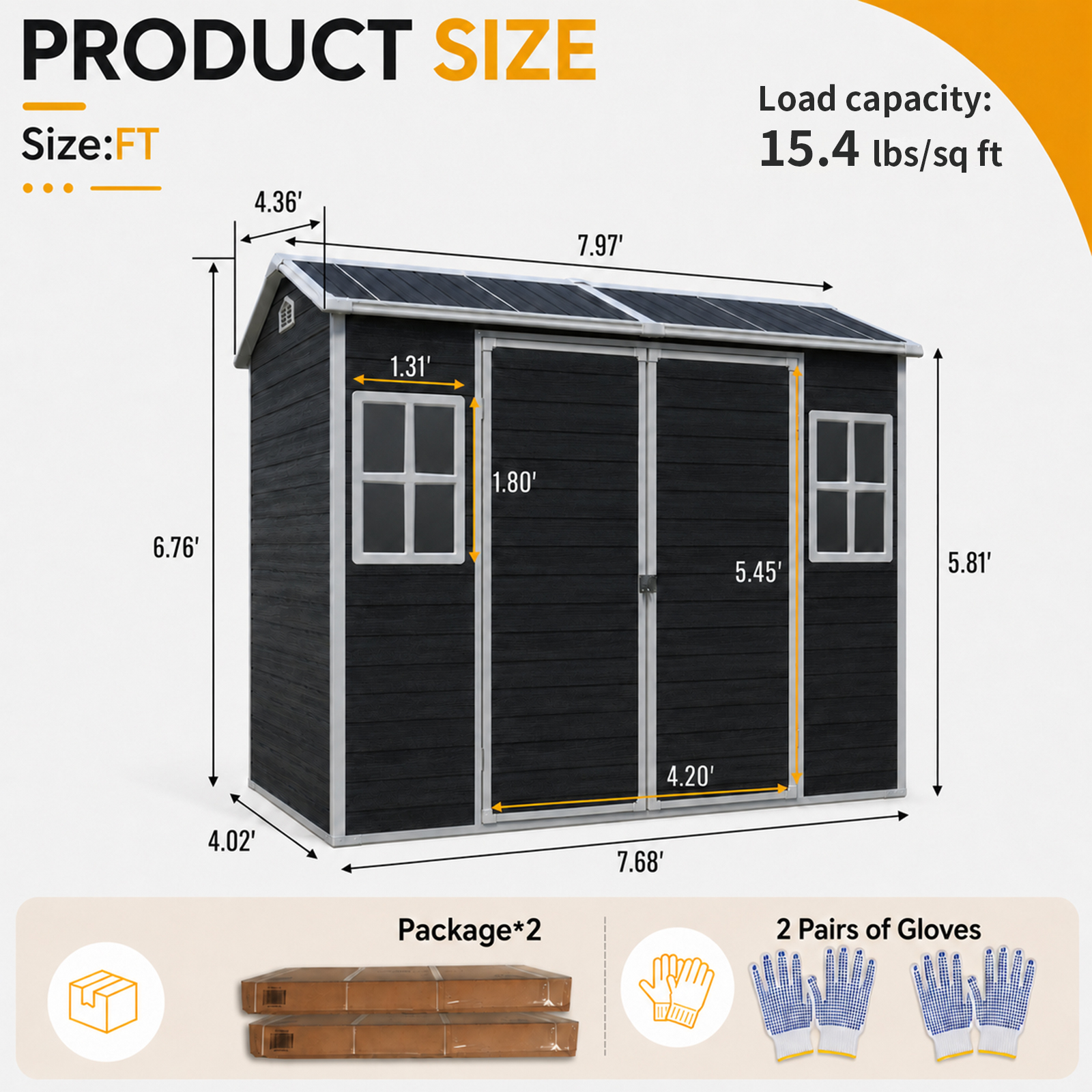 8FTx4FT Outdoor Storage Shed