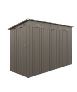 4x9FT Olive Grey Outdoor Metal Storage Shed