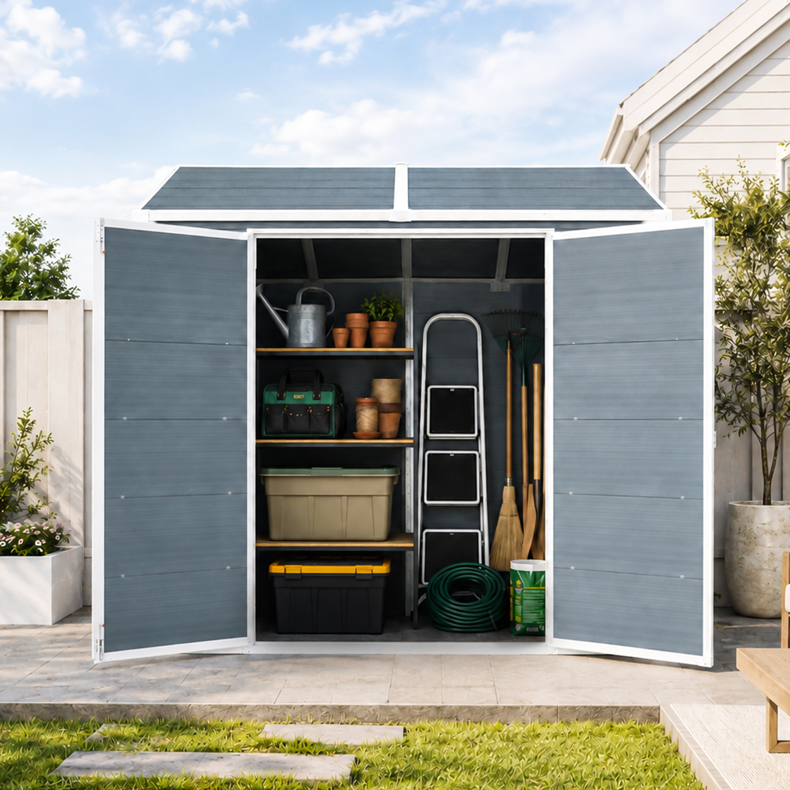 8 X 6 Ft Resin Outdoor Storage Shed