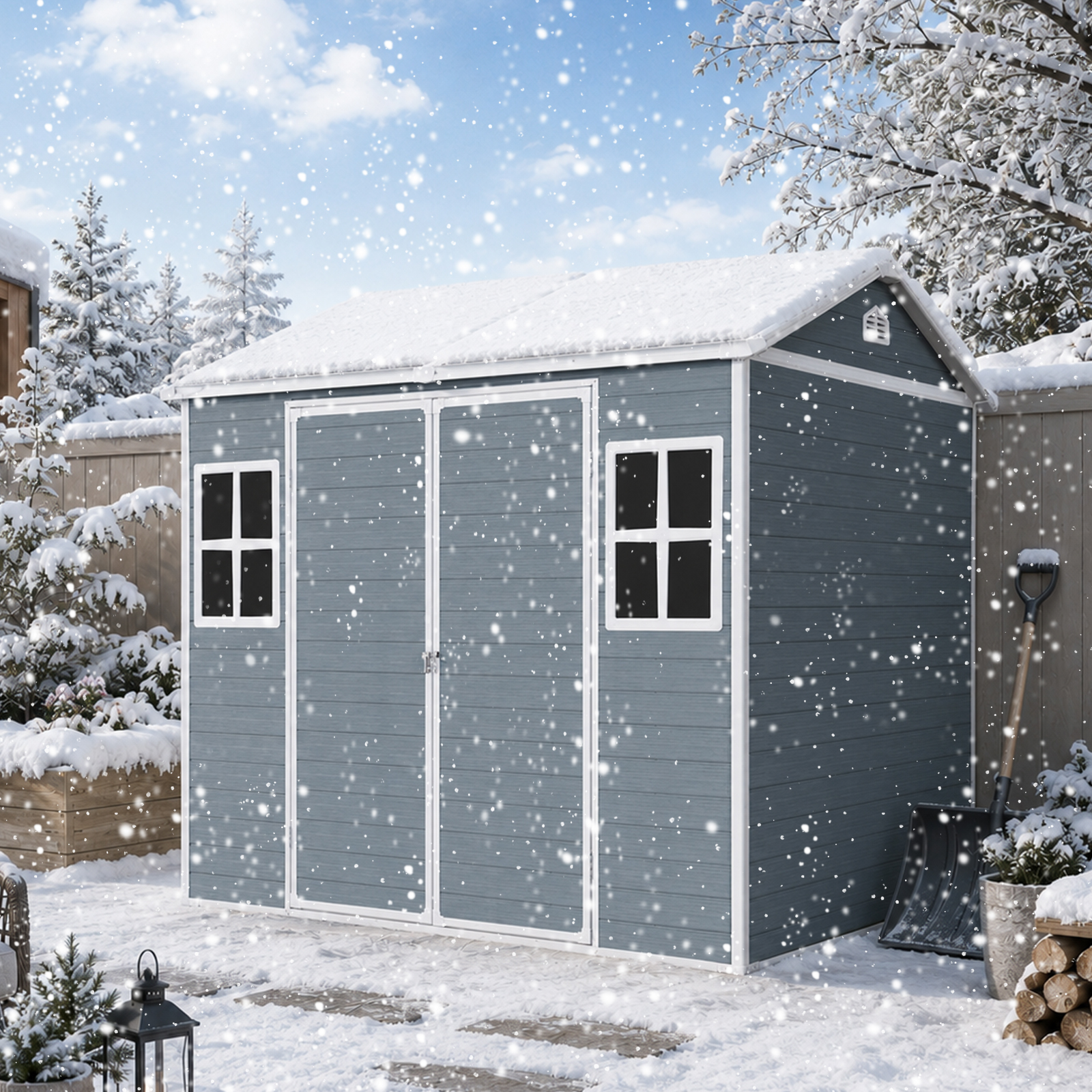 8 X 6 Ft Resin Outdoor Storage Shed