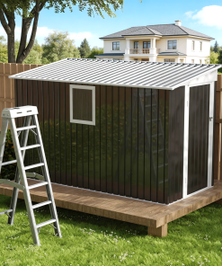 4x9 FT Metal Garden Shed