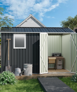 9x6 FT Metal Garden Shed