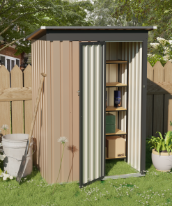 5x3FT Metal Garden Shed