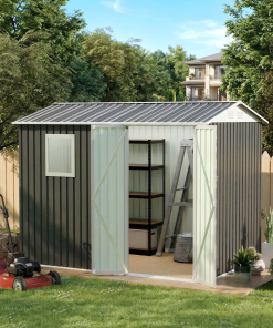 9x6 FT Metal Garden Storage Shed