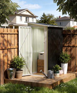 4.3x2.5 FT Metal Garden Shed