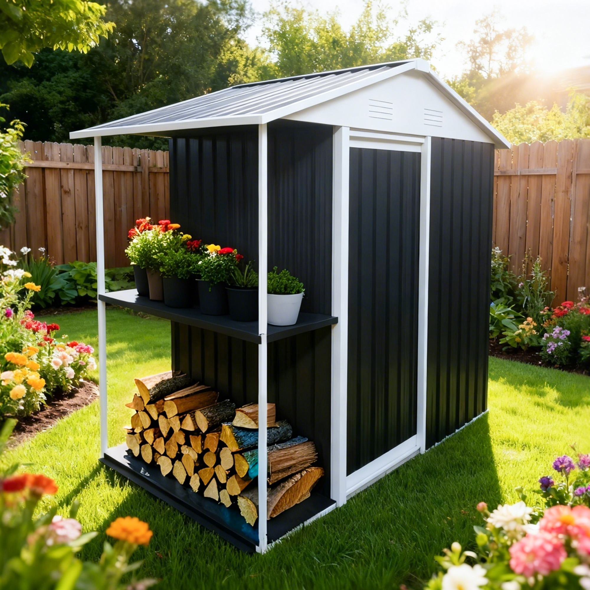 6x4 FT Outdoor Storage Shed