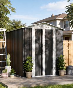 6x9 FT Metal Garden Shed