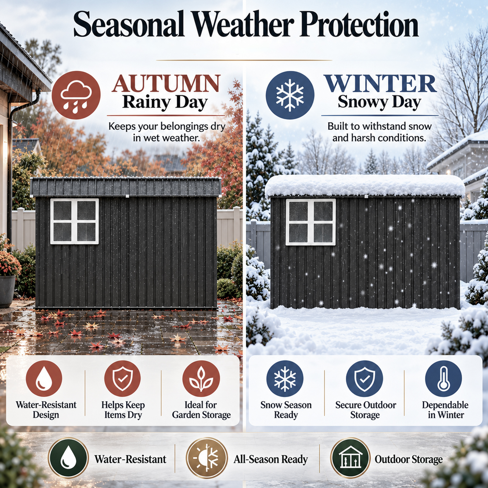 4x9 FT Outdoor Metal Storage Shed