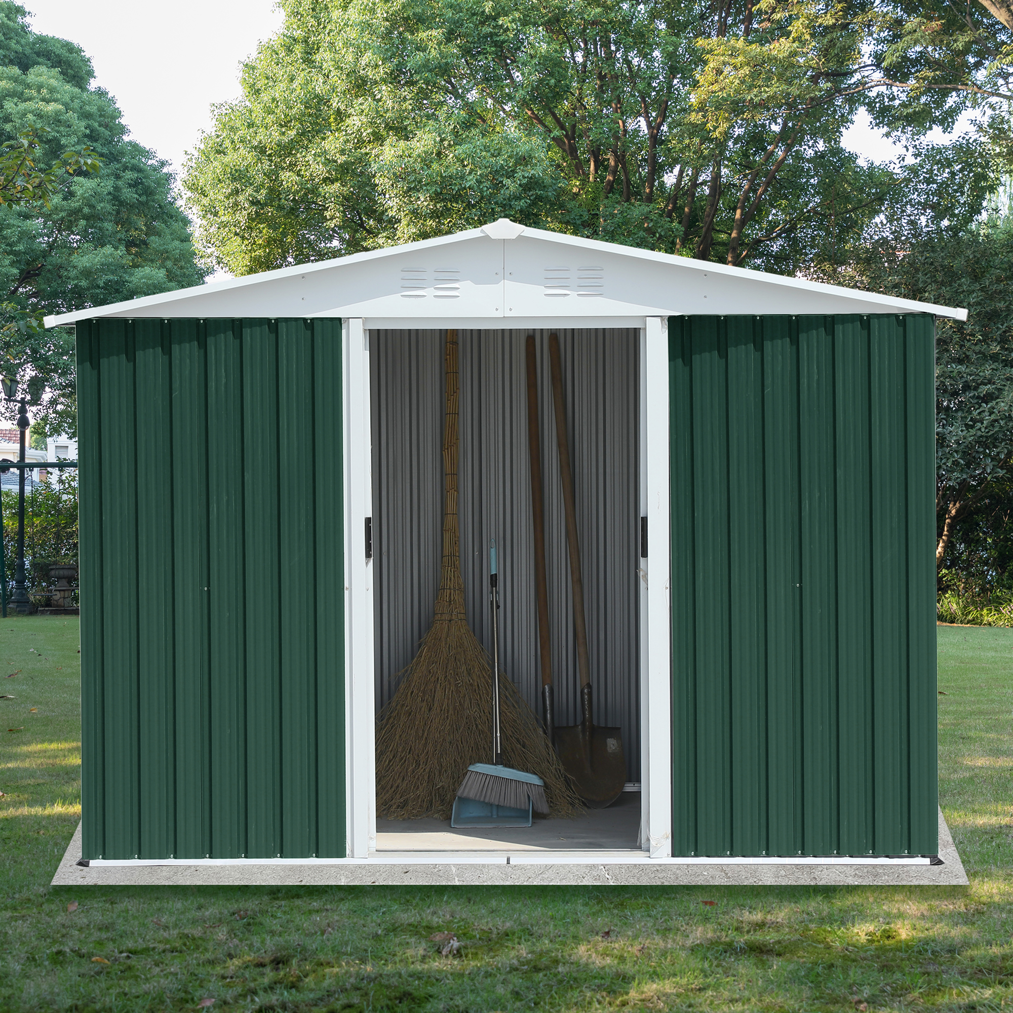 8x6 FT Outdoor Storage Garden Shed