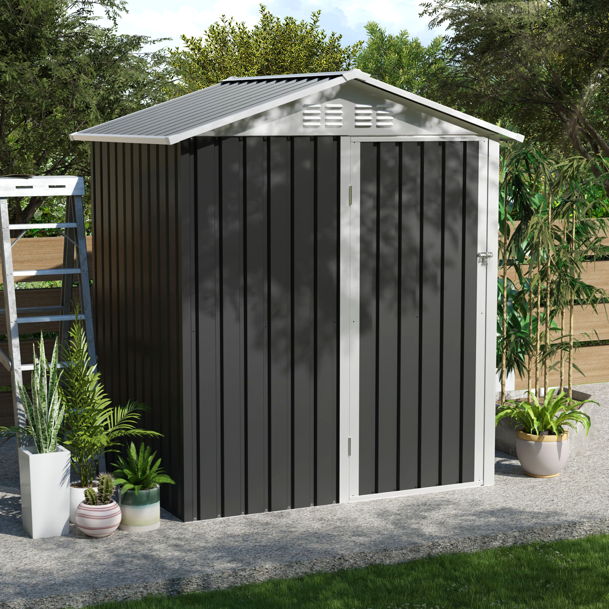5.4x4.27 FT Outdoor Storage Shed