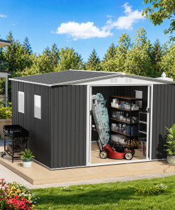 12x10 FT Metal Garden Shed