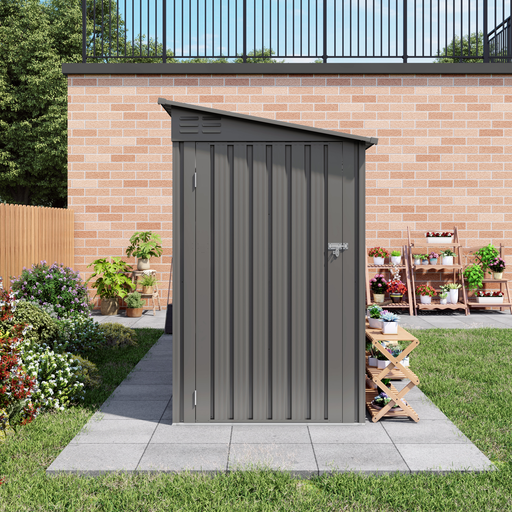 4x9 FT Metal Lean to Shed