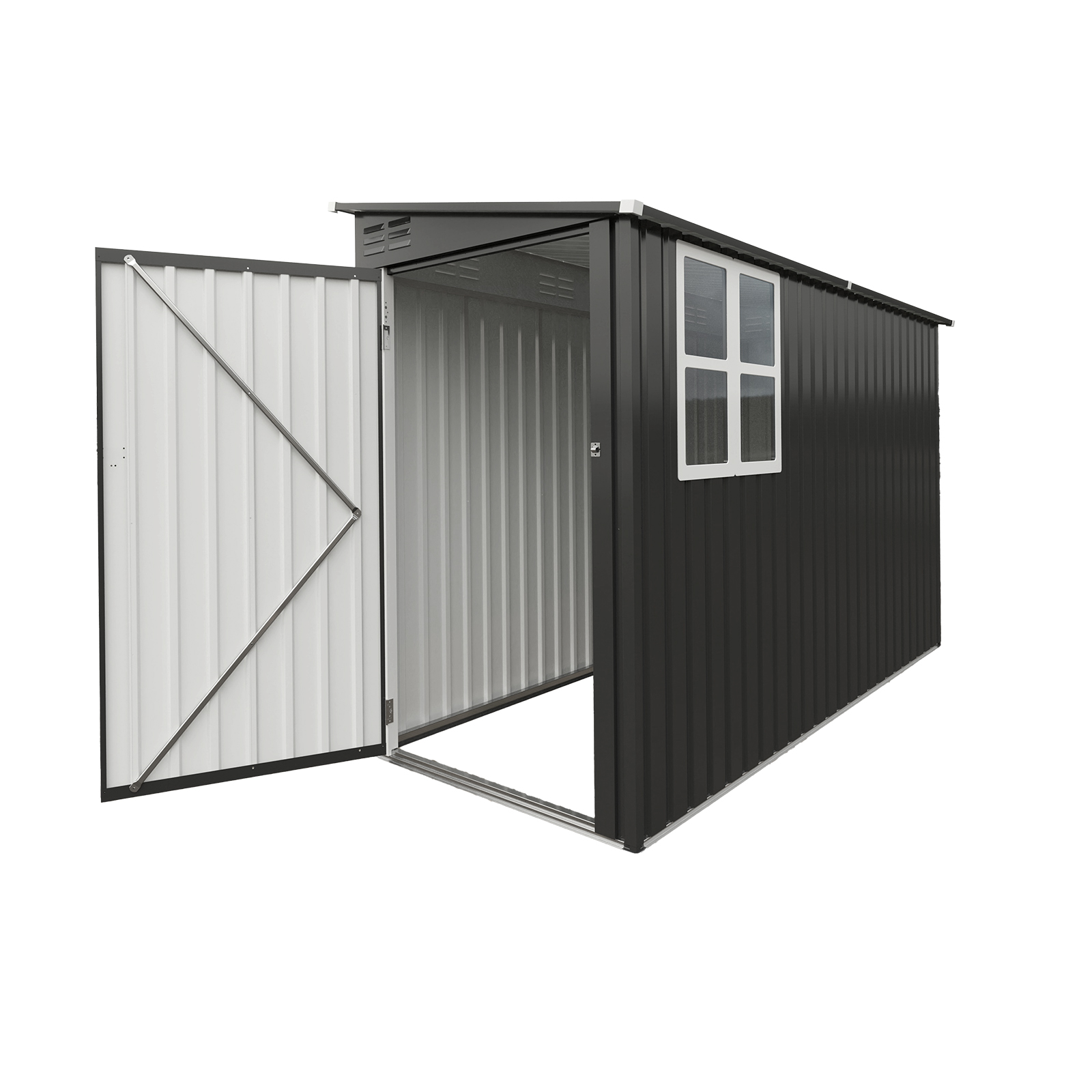 4x9 FT Outdoor Metal Storage Shed