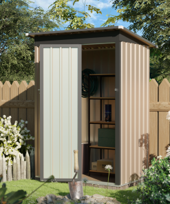 5x3FT Metal Garden Shed