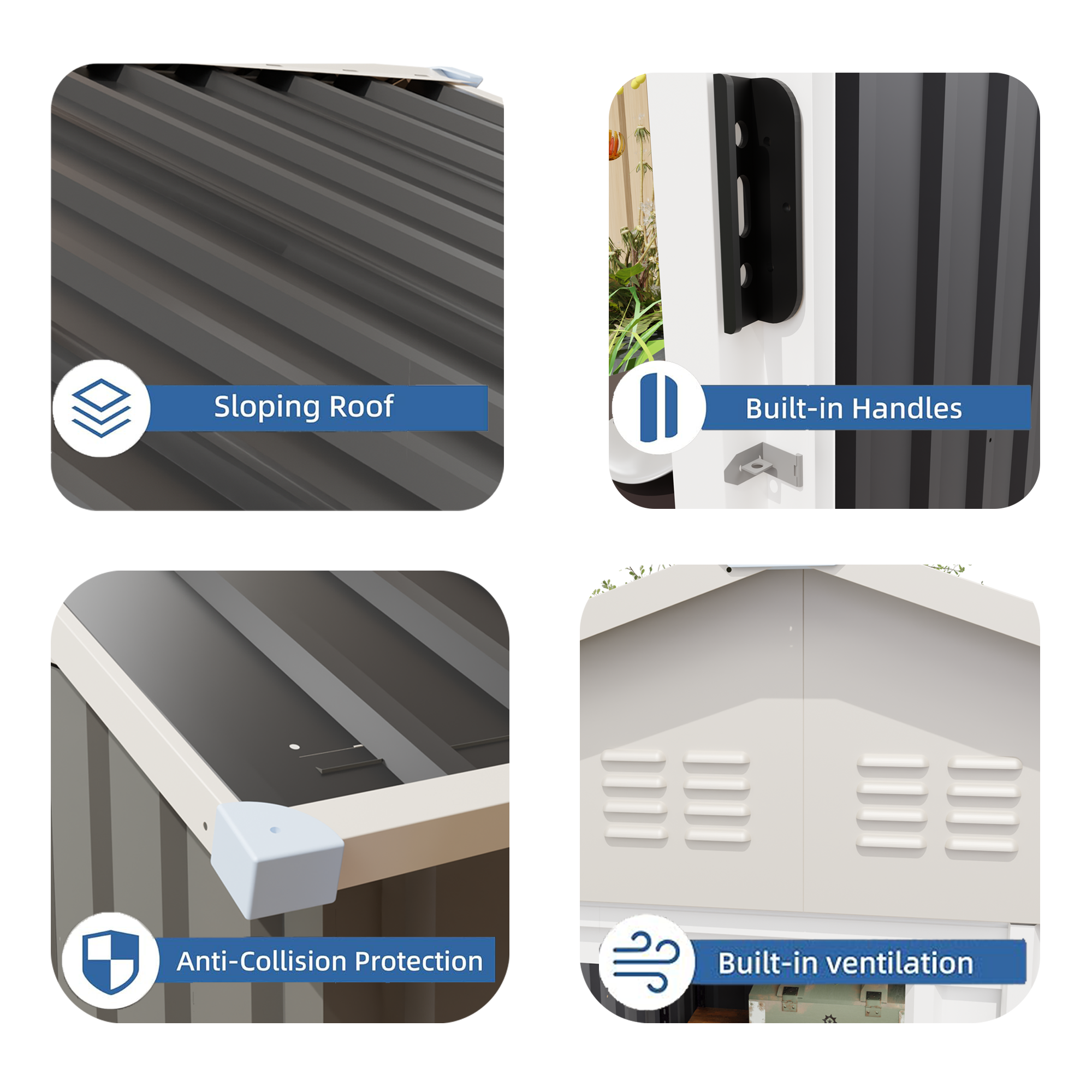 6x4 FT Outdoor Storage Shed