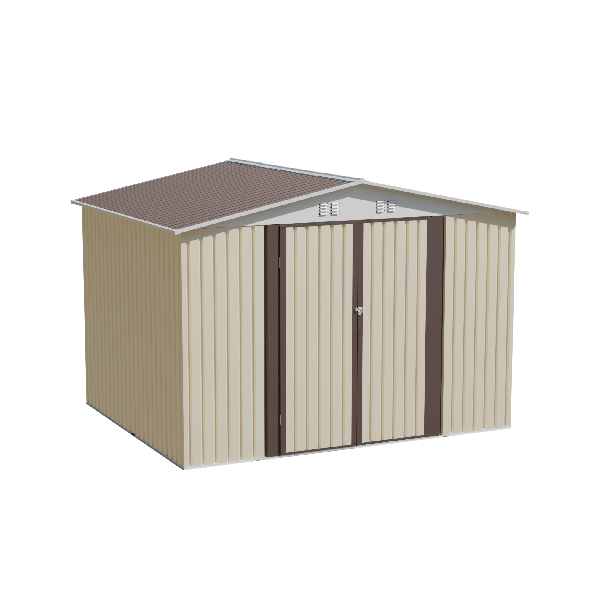 10x8 FT Metal Garden Shed with Door