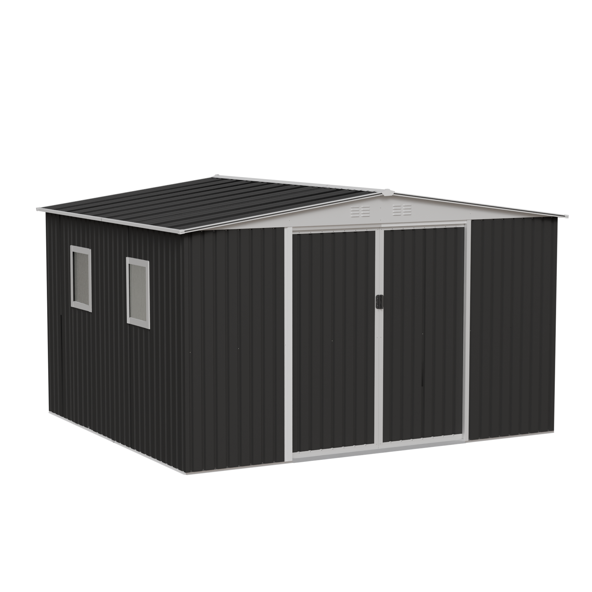12x10 FT Metal Garden Shed
