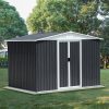8x6 FT Aluminum Alloy Garden Shed