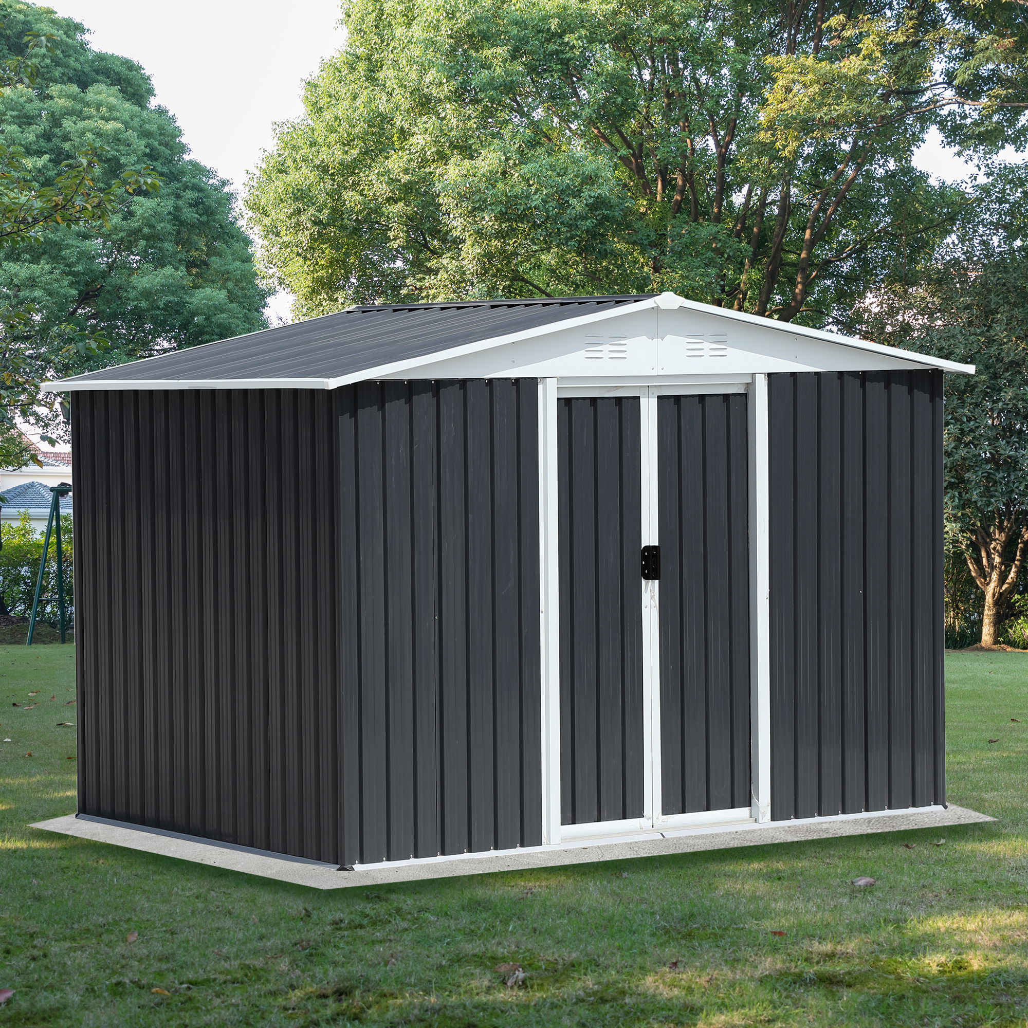 8x6 FT Aluminum Alloy Garden Shed