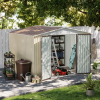 10x8 FT Metal Garden Shed with Door