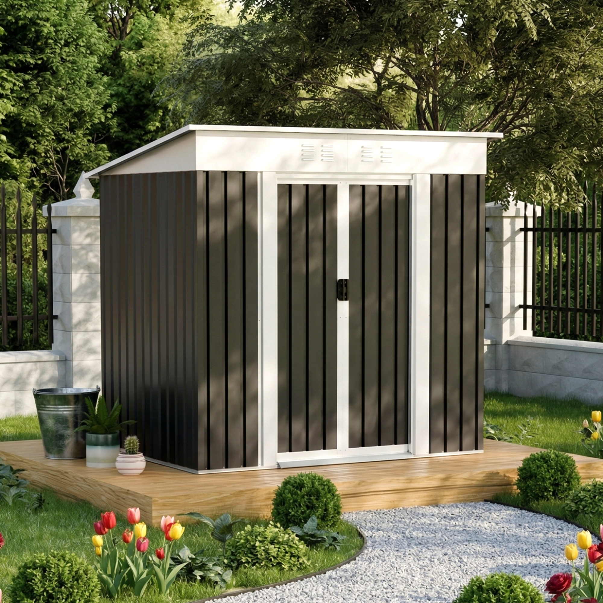6x4 FT Garden Shed
