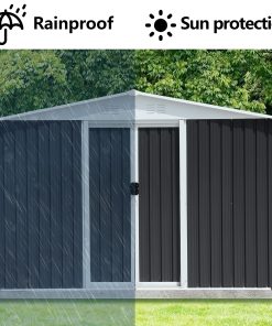 8x6 FT Aluminum Alloy Garden Shed