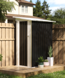 4.3x2.5 FT Metal Garden Shed