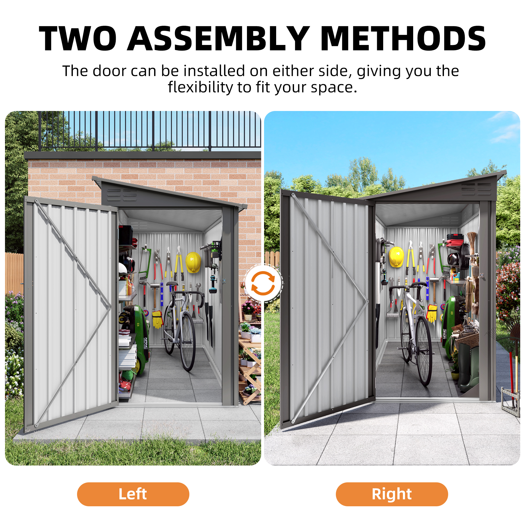 4x9 FT Metal Lean to Shed