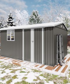 12x10 FT Outdoor Metal Storage Shed