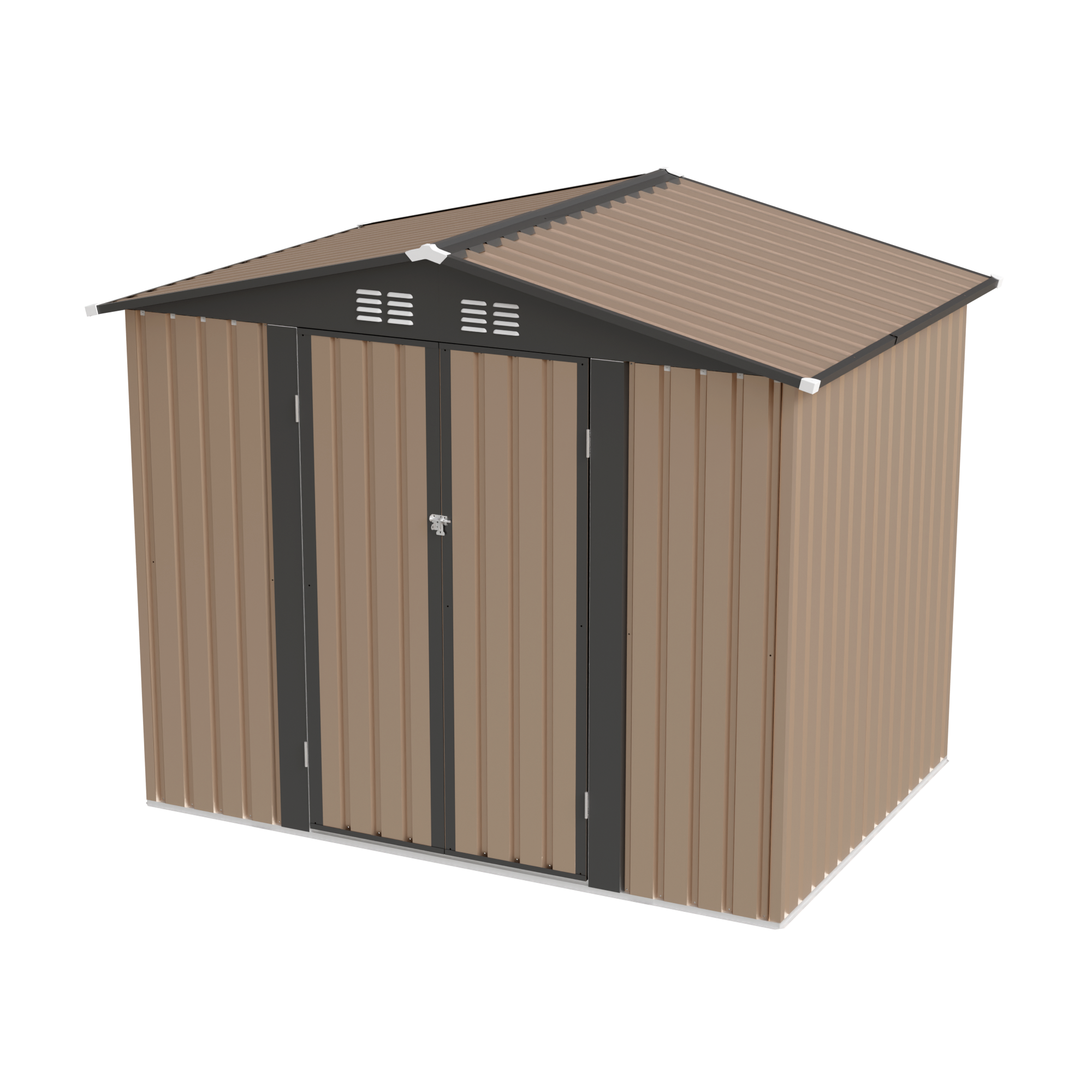 8x6 FT Metal Garden Shed