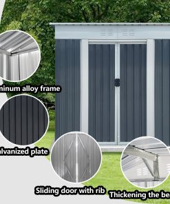 6x4 FT Outdoor Storage Sheds